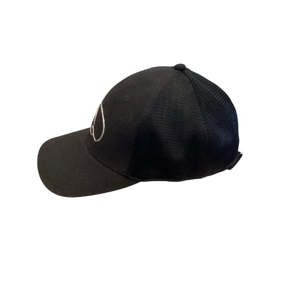 Ball Cap Blazer Black Mesh Back Hat With Fish Logo OSFM Cotton & Polyester - Picture 3 of 8